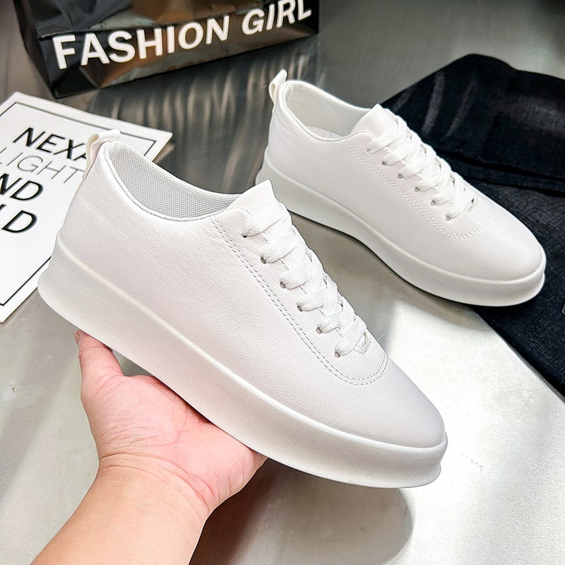 Four Seasons Men'S Shoes Slip-On Skate Shoes Small Black Lazy Shoes Men'S Casual Light Sneaker Student Lace-Up Shoes - Image 3